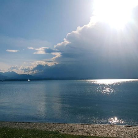 Ad Fontes Suite - 80Qm Mit 3 Zi & Sauna & 2 Badern Am Chiemsee! Übersee Exteriör bild