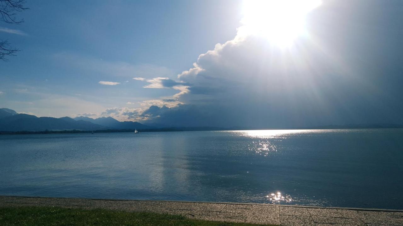 Ad Fontes Suite - 80Qm Mit 3 Zi & Sauna & 2 Badern Am Chiemsee! Übersee Exteriör bild